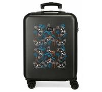 Valise enfant - Roll Road - Gamers - 55 x 38 x 20 cm - Noir - 4 roues 360°