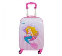 Valise enfant SNOWBALL - Sirène - rose - coque rigide en polycarbonate