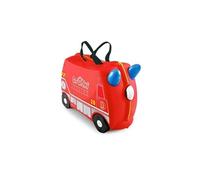 Trunki Valise à roulettes pour enfants Frank le camion de pompier – 18 L, 4 roues, Rouge