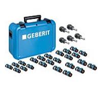 Valise Geberit FlowFit 655085001 avec transitions vers des systèmes tiers