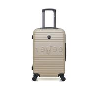 - valise weekend abs fred-a 4 roues 60 cm - beige