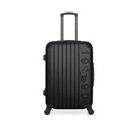 gentleman farmer - valise weekend abs porter 4 roues 65 cm - noir noir