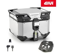 Valise [ GIVI ] Trekker Evo 42LT+ Plaque Moto Guzzi Stelvio 1000 2024