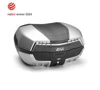 Valise GIVI V58NT Maxia 5 Tech Monokey Catadioptres Trasparents Housse Argent