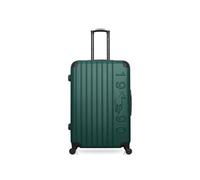 - valise grand format abs porter 4 roues 75 cm - vert fonce