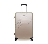 Valise Grand Format ABS QUEENS 4 Roues - beige - AMERICAN TRAVEL 75x47x29cm