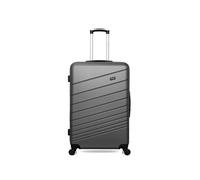 wave paris - valise grand format abs tigre 4 roues 75 cm - gris fonce gris fonce G