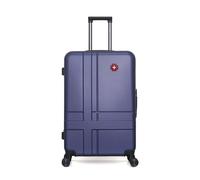 Valise Grand Format ABS USTER 4 Roues - BLEU - SWISS KOPPER 75x47x29cm