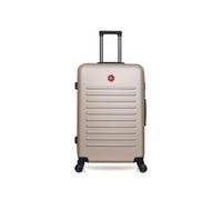 SWISS KOPPER - Valise Grand Format ABS WIL 4 Roues 75 cm - beige