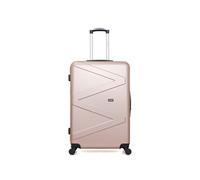 - valise grand format amazone 75 cm 4 roues - rose dore