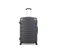 BLUESTAR - Valise Grand Format ABS LIMA 4 Roues 75 cm Gris