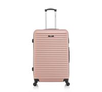 bluestar - valise grand format abs brazilia 4 roues 75 cm - rose dore