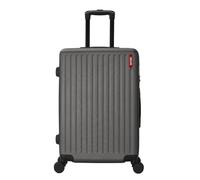 Valise Grande Taille 75cm - Bagage Soute XL 94L ABS Léger et Résistant - 4 Roues Doubles 360° Silencieuses - Cadenas 3 Chiffres - Gris Anthracite - TROLLEY ADC - Collection Classiq