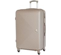 Valise grande taille Alistair - Collection Iron - 4 roues - ABS ultra résistant - Champagne