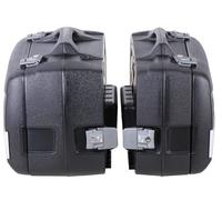 Valise Hepco & Becker Junior Flash argent Enduro (40 L gauche / 30 L droite) - noir