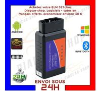 Valise Interface ELM327 OBD2 BLUETOOTH Voiture Scanner OBD OBD2 Diagnostic MULTIMARQUES - DIAG Auto