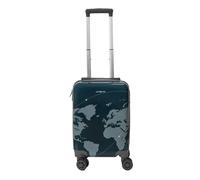 Valise Cabine - Jet Lag - Monde - Rigide - Gris - H45 X L30 X P21 Cm