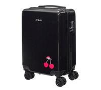 Valise Cabine - Jet Lag - Cerise - Rigide - Noir - 54 X 34 X 22 Cm