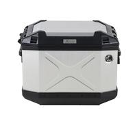 Valise latérale en aluminium Xplorer 40 argent gauche