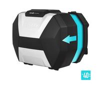 Valise laterale-side-case shad sh38x expandable 38l noir-alu (fixation 3p, 4p sy