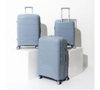 VALISE MADRID BLEU GRIS X3
