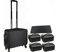 Valise Maquillage à Roulettes Stable | Tissu Oxford Résistant, Mallette Maquillage à Roulettes, Robuste, pour Tournages, Esthéticiennes, Prothésistes Ongulaires