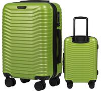 Valise, matériau polycarbonate, 655 x 43 x 26 cm, capacité 63 litres, 4 roues à double rotation, poignée télescopique réglable