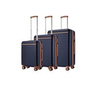 Valise Milan : Lot de 3 valises / Bleu marine et marron