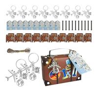 Valise miniature, petite valise | Valise de carte du monde avec porte-clés d'avion terrestre, billet de voyage, lot de 10 | Boîtes sur le thème du voyage pour la décoration de la fête de la mariée