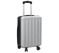 Valise moderne rectangulaire - vidaXL - Argent - 34x23x55.5 cm - Plastic ABS - Roues - Verrouillage - Durable