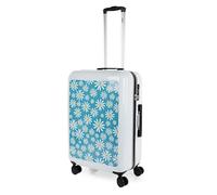 Valise Moyenne 133665 Marguerites Blanches Bleues