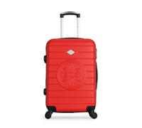 - valise weekend abs mimosa-a 4 roulettes 60 cm - rouge