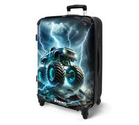 Valise Moyenne - NoBoringSuitcases - Bagage Soute 67x43x25cm - Rigide - 4 roulettes 360° et Serrure Code - 72L - Monster Truck