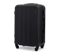 Jeu de valises WINGS HARRIER S/M/L - ABS rigide - 4 roulettes à 360° - serrure à combinaison - Bagages de voyage légers à roulettes, noir, M, Mallette