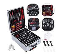 Valise Outils et Accessoires de Bricolage Mallette en Aluminium avec Roulettes 899 pièces