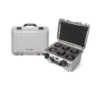 Nanuk Valise 918 avec insert en mousse pour 6 objectifs - Argent
