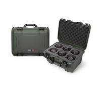 Nanuk Valise 918 avec insert en mousse pour 6 objectifs - Olive