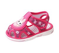 Valise pour Chaussures Chaussures de Marche Filles Sandales Semelle Plate antidérapant léger Creux Respirant Confortable Doux supérieur Organisateur De Chaussures (Hot Pink, 22.5 Toddler)