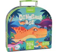 Valise Puzzle 104 pièces : Dinosaures