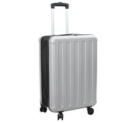 Valise rectangulaire moderne - vidaXL - 43x27x66 cm - Argent - Plastic ABS - 3.7 kg - Roues - Avec serrure - Durable
