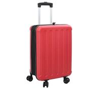 Valise rectangulaire moderne - vidaXL - Rouge - 43x27x66 cm - Plastic ABS - Finition mat - 3.15 kg - Roues