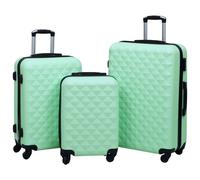 Ensemble De Valises Rigides 3 Pcs Menthe Abs Vert