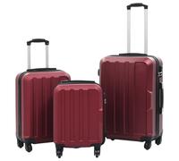 Valise Rigide 3 pcs Violet ABS Voyage Trolley Bagage Vacances Cabine vidaXL