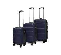 Valise rigide 3 pièces Bleu