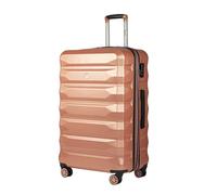 Valise rigide 4 roues 75cm Nice rose - BEMON - ABS - TSA - 94/104 L