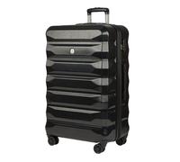 Valise rigide - BEMON - Nice - 85 cm - Noir - 4 roues doubles - Extensible 4 cm