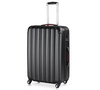 Valise rigide Bleu 4 roues 360° Bagage poignée télescopique plastique ABS cadenas à combinaison malle voyage M