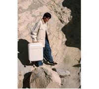 LUGGAGE STUDIO - Valise Rigide En Polycarbonate Avec Serrure TSA Et Roues Multidirectionnelles Blanc Cassé