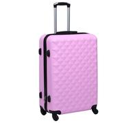 Valise Rigide Doré ABS Trolley Bagage de Voyage Sangle de Serrage vidaXL