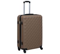 Valise Rigide Doré ABS Trolley Bagage de Voyage Sangle de Serrage vidaXL
